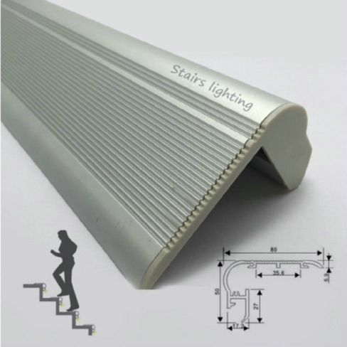 R2U-024 Alu-Profil Aluminium-Extrusion für LED-Strip-Lampen Heatsink Kanal kundenspezifische Treppenbeleuchtung LED-Profil