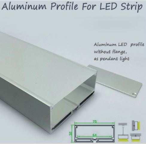 RMU-048 Alu LED Profil 6063 Aluminium Extrusion smd led strip lights heatsink diy lighting led profile