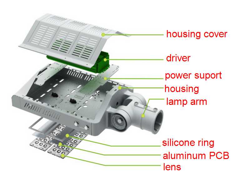 60W Led High Power Street Light Road Lamp Outdoor Industrial 85V - 265VAC